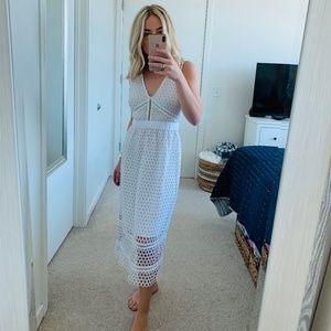 Abercrombie & Fitch White Midi Dress - XS